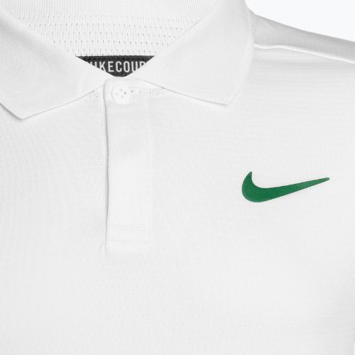 Men's Nike Court Dri-Fit Advantage Tennis Polo Shirt white/malchite