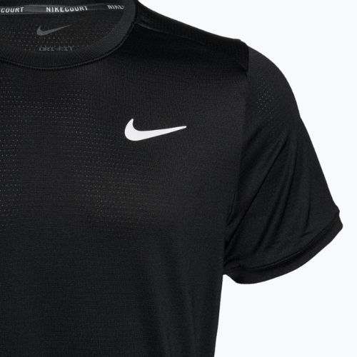 Men's Nike Court Dri-Fit Advantage tennis shirt black/white