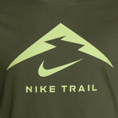 Men's Nike Dri-Fit UV medium olive running shirt