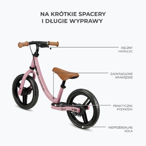 Kinderkraft cross-country bicycle Space deep pink