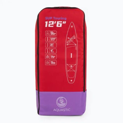 SUP AQUASTIC Touring 12'6" board backpack red