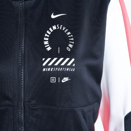 Women's Nike Sportswear Tracksuit Top black/light crimson/white
