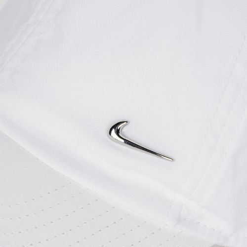 Nike Dri-Fit Club Unstructured Metal Swoosh cap white/metallic silver