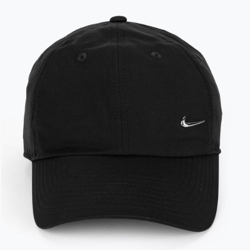 Nike Dri-Fit Club Unstructured Metal Swoosh cap black/metallic silver