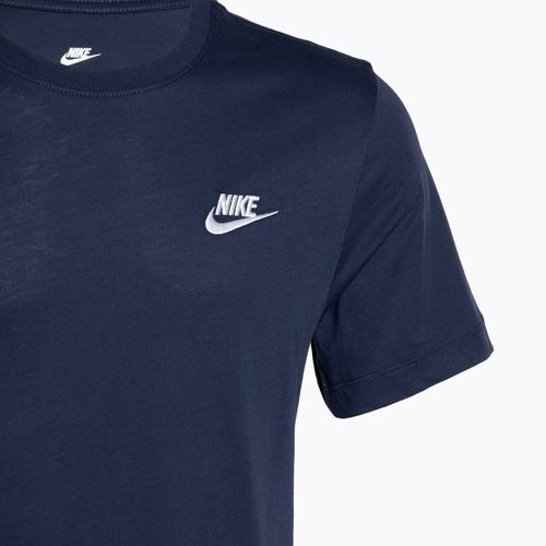Men's Nike Sportswear Club black midnight navy/white T-shirt
