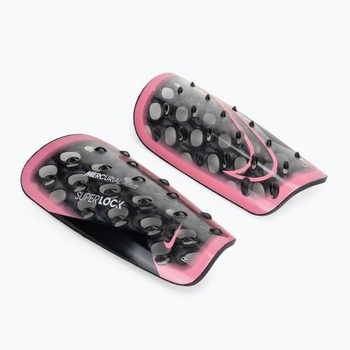 Nike Mercurial FlyLite SuperLock shin guards sunset pulse/black