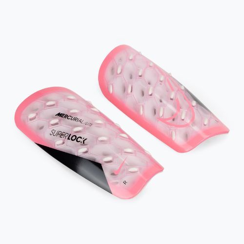 Nike Mercurial Lite SuperLock shin guards sunset pulse/black