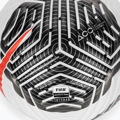 Nike Flight white/black/bright crimson football size 5