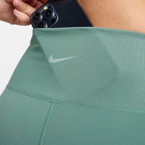 Women's Nike One Rib High-Waisted 5" Biker shorts bicoastal/white