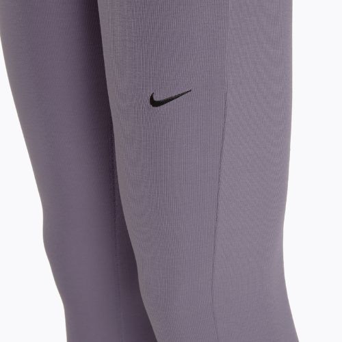 Women's leggings Nike Sportswear Chill Knit Mini-Rib Flared daybreak/black