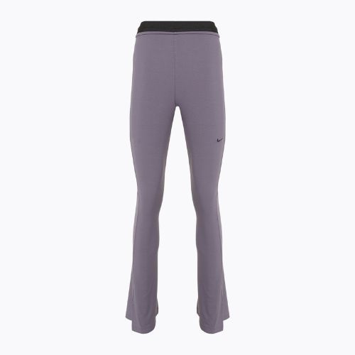 Women's leggings Nike Sportswear Chill Knit Mini-Rib Flared daybreak/black
