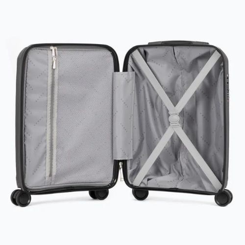 KADVA Cayes 42 l black cabin travel suitcase