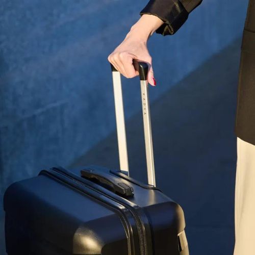 Large travel suitcase KADVA Cayes 113 l black
