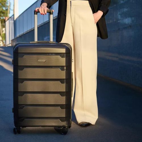 Large travel suitcase KADVA Cayes 113 l black