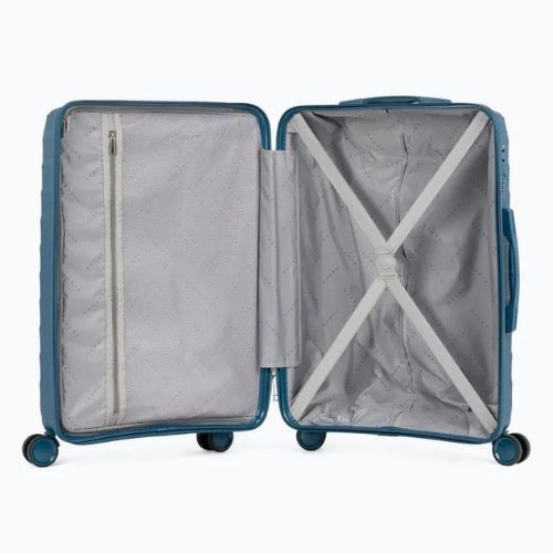 Medium travel suitcase KADVA Sancho 72 l blue