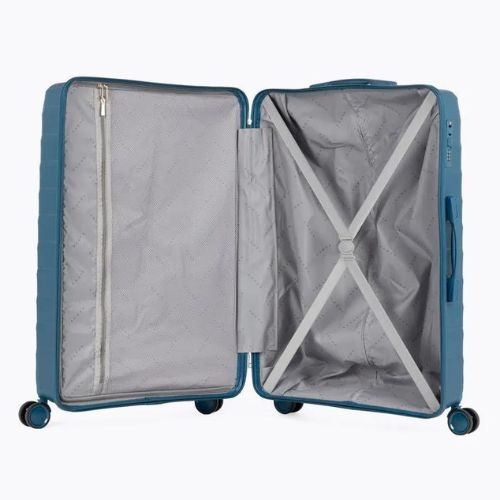 Large travel suitcase KADVA Sancho 113 l blue
