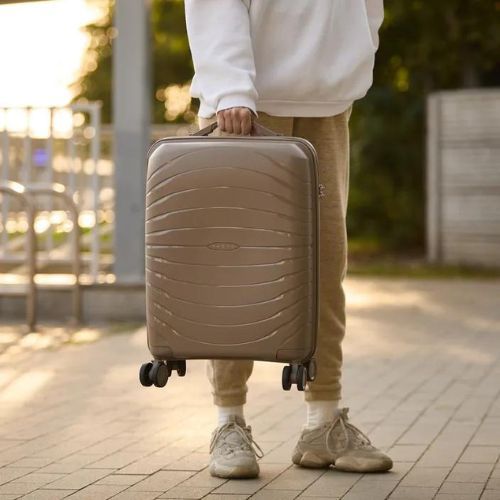 KADVA Brava 40L Beige Cabin Travel Suitcase