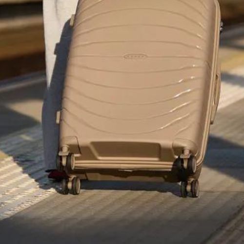 Medium travel suitcase KADVA Brava 78 l beige