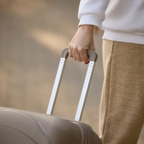 Medium travel suitcase KADVA Brava 78 l beige
