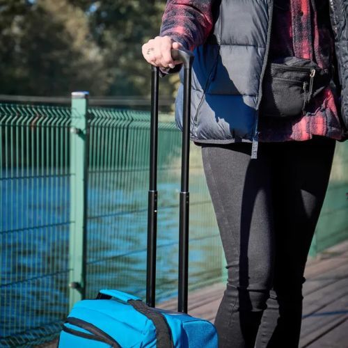KADVA Lazio 44 l blue cabin travel suitcase