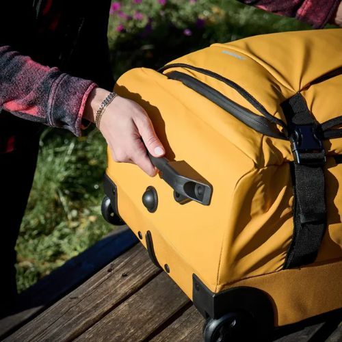 Medium travel suitcase KADVA Lazio 74 l yellow