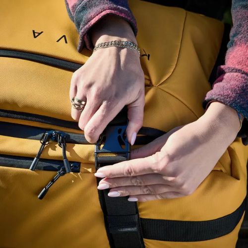 Large travel suitcase KADVA Lazio 102 l yellow