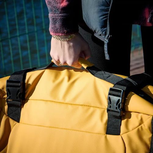 Large travel suitcase KADVA Lazio 102 l yellow