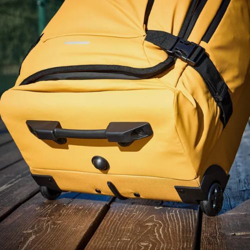 Large travel suitcase KADVA Lazio 102 l yellow