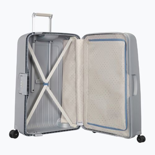 Samsonite S'cure Spinner 79 l silver travel case
