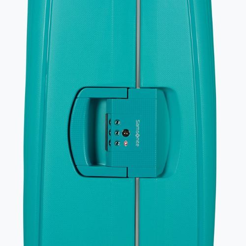 Samsonite S'cure Spinner 102 l aqua blue travel case