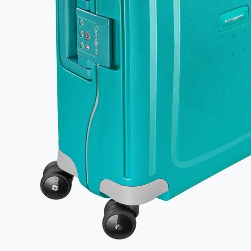 Samsonite S'cure Spinner travel case 34 l aqua blue