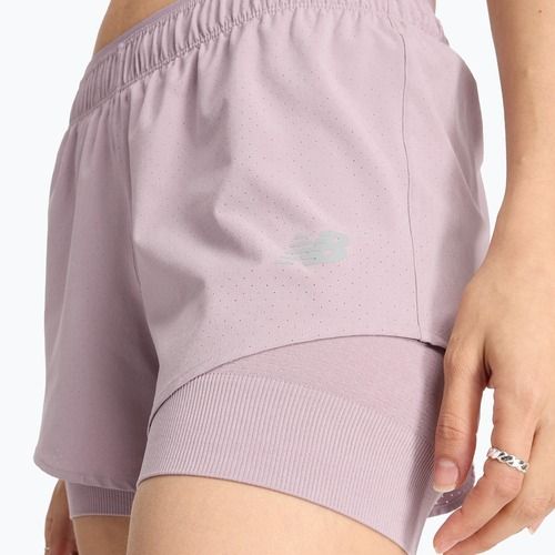 New Balance women's shorts 2IN1 3" ice wine