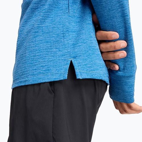 Men's New Balance Athletics Heat Grid 1/2 Zip heron blue running longsleeve