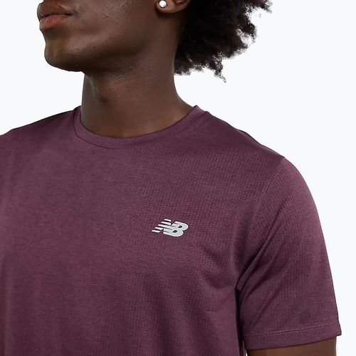 Men's New Balance Athletics Run plum brown t-shirt