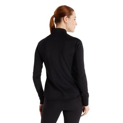 Women's New Balance Athletics Heat Grid 1/2 Zip black running longsleeve
