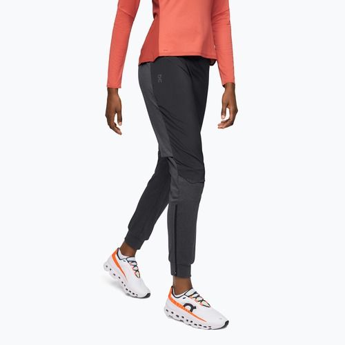 Women's running trousers On Weather black