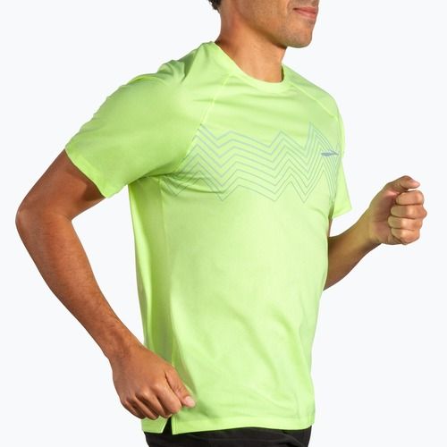 Men's Brooks Atmosphere 2.0 lime/elevate running shirt