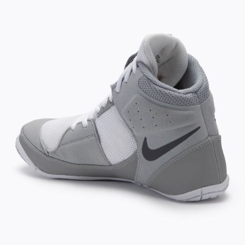 Nike Fury white/grey wrestling shoes