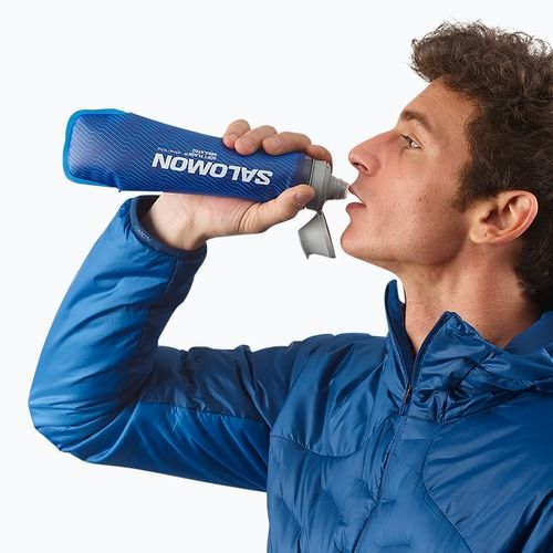 Salomon Soft Flask 400 ml/13 oz Insulated clear blue