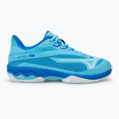 Women's tennis shoes Mizuno Wave Exceed Light 2 AC river blue/white/mugen blue