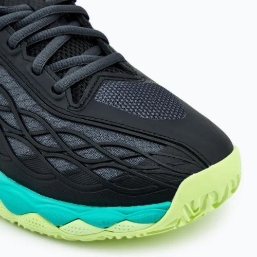 Men's tennis shoes Mizuno Wave Enforce Tour CC black/white/mizuno neo lime