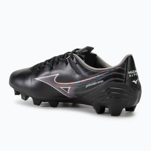 Men's football boots Mizuno α Select FG black/ignition red/801 c