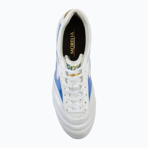 Mizuno Morelia II Elite Md white/laser blue/gold men's football boots