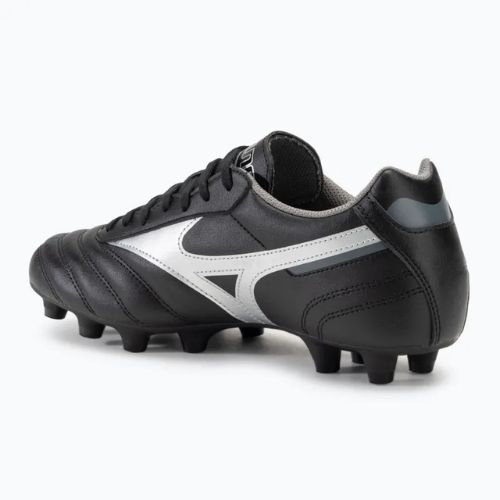 Men's Mizuno Morelia II Club FG football boots black/galaxy silver/dark shadow