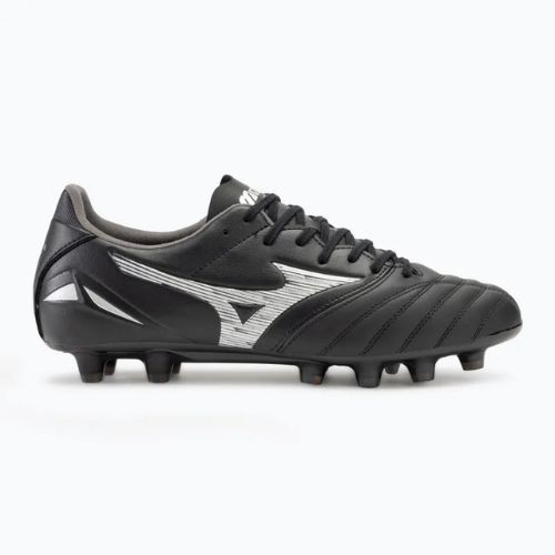 Men's Mizuno Morelia Neo IV Pro FG football boots black/galaxy silver