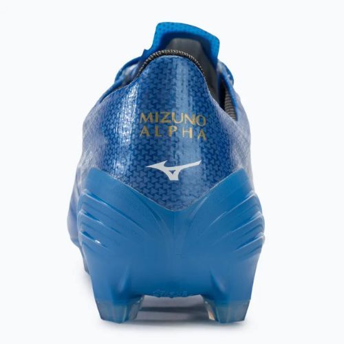 Men's football boots Mizuno α Elite FG white/laser blue/gold