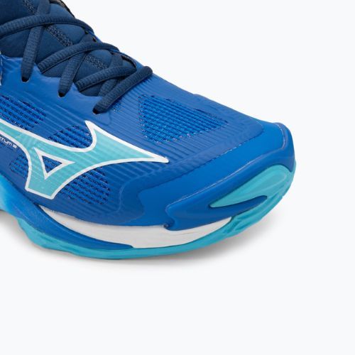 Men's volleyball shoes Mizuno Wave Momentum 3 Mid mugen blue/white/estate blue