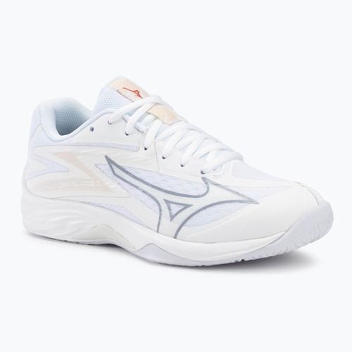 Women's volleyball shoes Mizuno Thunder Blade Z white/aleutian/cloud pink