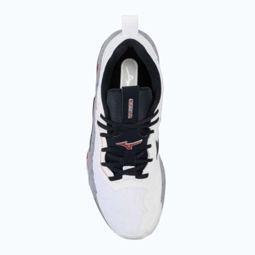 Men's handball shoes Mizuno Wave Stealth Neo 2 white/salsa/black