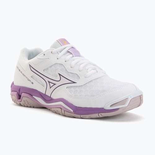 Women's handball shoes Mizuno Wave Phantom 3 white/patrician purple/quince